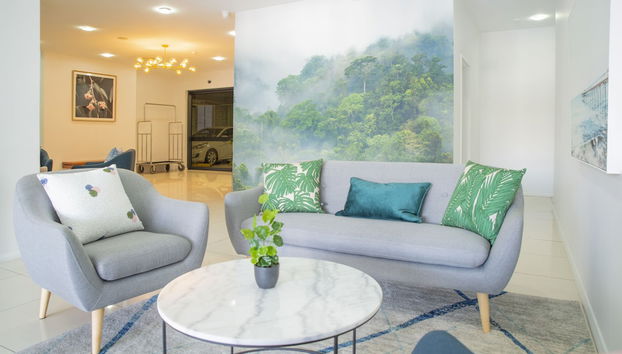 Zona de estar del vestíbulo