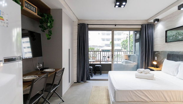 ON Melo Alves - Estudios por temporada - Foto 3, Habitación