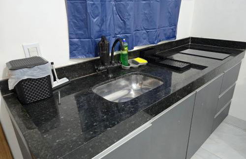 Flat completo 7 com ar condicionado e local calmo e tranquilo - Foto 12