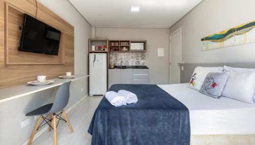 3-Studio lindamente decorado! Ideal para casal!!! - Foto 2