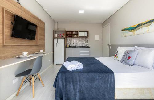 3-Studio lindamente decorado! Ideal para casal!!! - Foto 2