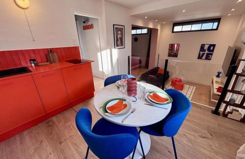 Appartement Thème Années 60' l Baignoire Jets l Clim l Netflix - Foto 25