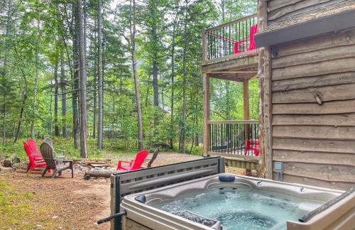 ADK Cabin with Hot Tub, Near Whiteface, Lake Placid, Fire Pit, Game Rm - Foto 62