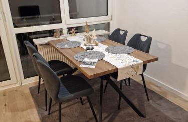 40 m2 Appartement Nürnberg Ost mit Balkon 8 Min by car to Expo Modern Stay Highspeed WLAN Quiet and Green - Foto 7