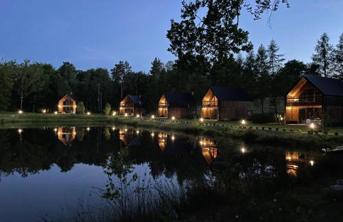 Przystanek Kistówko komfortowe domki z jacuzzi, staw wędkarski, kominek, las, przestrzeń - Foto 44