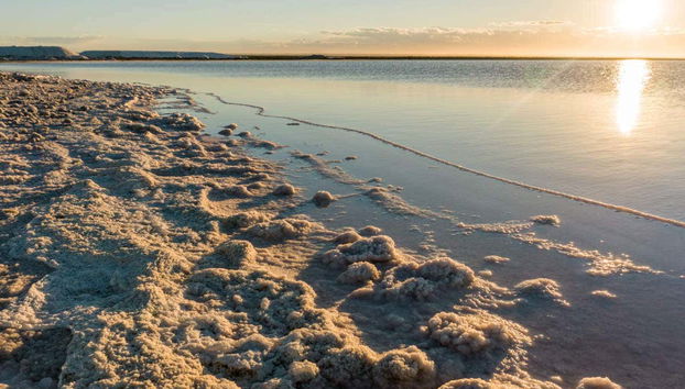 Atardecer en las Salinas del Gualicho