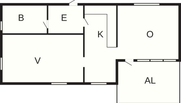 4 Person Holiday Home in Vessigebro - Photo 2, Plan d’étage