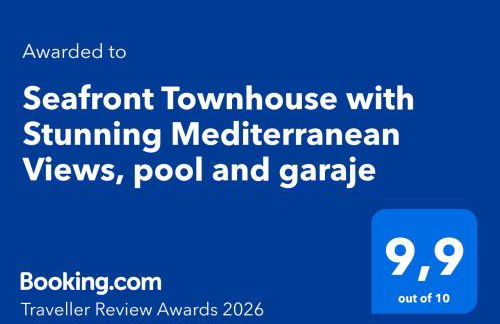 Seafront Townhouse with Stunning Mediterranean Views, community pool - Foto 44