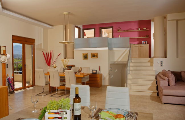 Cretan Vineyard Hill Villa Private Pool, Panoramic View, Beautiful Vineyard - Photo 8