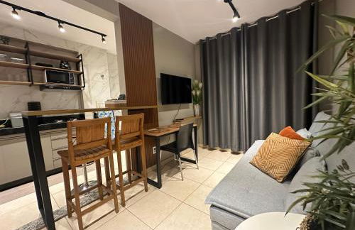 Flats Praia Uberlandia - Apt próximo ao Praia Clube - Area de lazer com Portaria 24 horas, piscina, academia, brinquedoteca, churrasqueira e áreas verdes para caminhadas - Foto 36