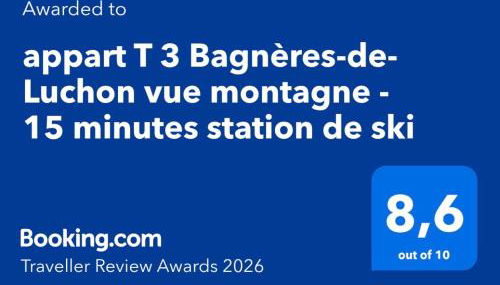 Bagnères-de-Luchon de Luchon T3 vue montagne 15 minutes station de ski, piscine de juin - septembre - Photo 3