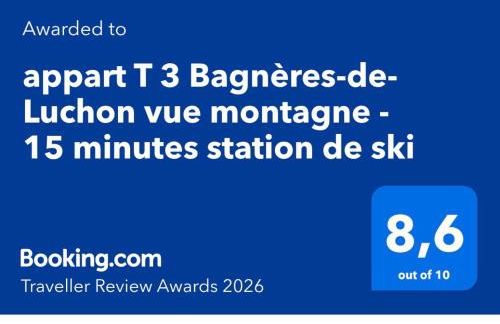 Bagnères-de-Luchon de Luchon T3 vue montagne 15 minutes station de ski, piscine de juin - septembre - Photo 3