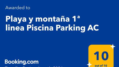 Playa y montaña 1ª linea Piscina Parking AC - Foto 3