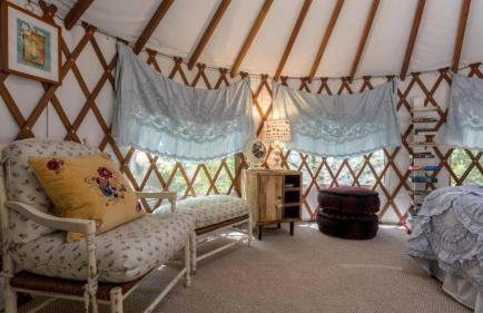 Cozy Romantic Yurt Rental in Woodlands near California Beach Town of Cayucos - Foto 48
