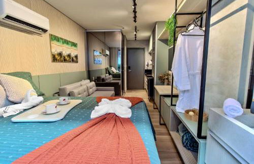 Viva hospedagens - Flat 009 beira mar com Varanda e piscina aquecida - Photo 28