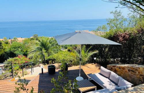 Superbe vue mer et Estérel, Villa Neuve pour 8-10 Personnes, Clim, Piscine - Foto 1