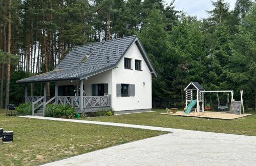 Młyńska Chata - drewniany, całoroczny dom w sosnowym lesie - Foto 30