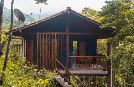 Ecocasa azul - Chalé na mata - Foto 30