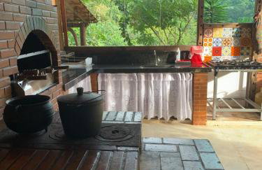Sítio Recanto dos Lagos piscina sauna e churrasqueira - Foto 25