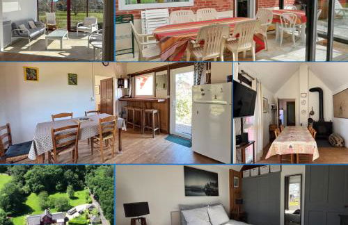 Maison de campagne lumineuse spacieuse dans impasse au calme a proximité d'un chateau deux vérandas grand jardin cabane pour vélos, pres Port en Bessin et Bayeux, proche plages du débarquement - Foto 2