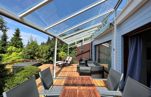 Ferienhaus Wellnesshütte mit Außenwhirlpool und herrlichem See-und Alpenblick - Foto 4