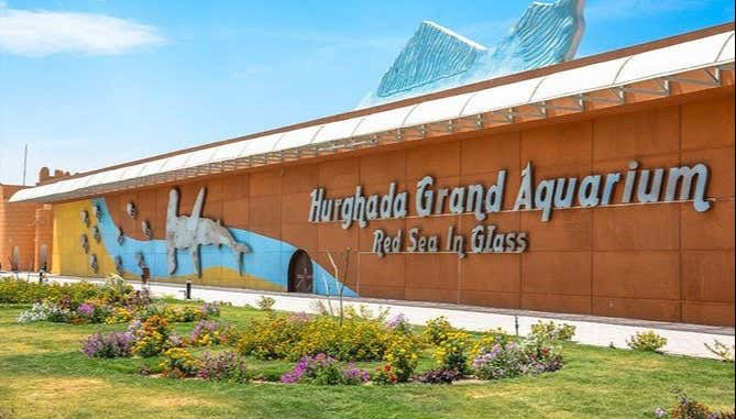 Entrada do aquário de Hurghada