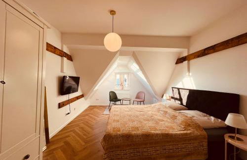 Jugendstil-Altbauwohnung mit Dachterrasse direkt an der Karlsaue - Foto 15