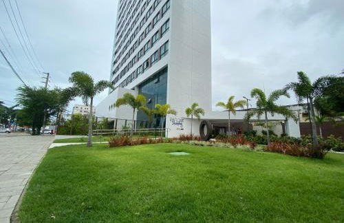 Apartamento com VISTA maravilhosa no bairro do Pina! Cozinha completa, Wi-Fi, Ar Condicionado e máquina de lavar - Condomínio com Estacionamento, Recepção 24h, Piscina e Academia - Foto 39