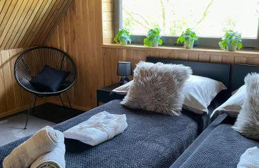 Stodoła Na Kresach - widokowy domek drewniany, całoroczny JACUZZI & SAUNA - Foto 49