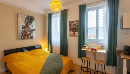 Studio Coeur Ville TV Wifi Parking Lave Linge - Foto 5, Garden view