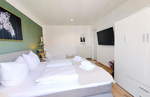 Ulmer Penthouse für 7, Arbeitsplatz, XXL-Dachterrasse, Grill, Wii - Foto 9