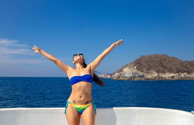 Passeio de barco pelas baías de Huatulco - Foto 8