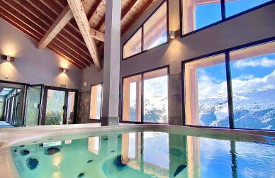 Vue panoramique sur les montagnes plein Sud - T2 Skis aux pieds, Piscine & Spa - Foto 3