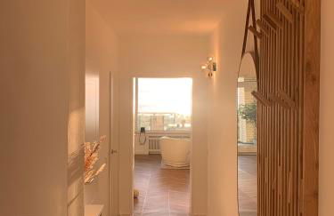 Panoramameerblicksuite direkt am Strand, Garage Wlan, Aufzug, Smarttv,Bettwäsche,Handtücher, Netflix uvm - Foto 6