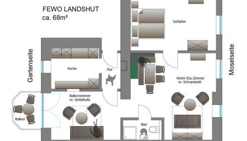 Ferienwohnungen am Stadtpalais Fewo-Landshut - Foto 4