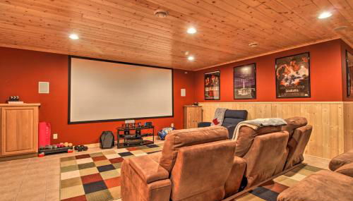 Cabin with Fire Pit and Movie Room, 1 Mi to Lake - Photo 3