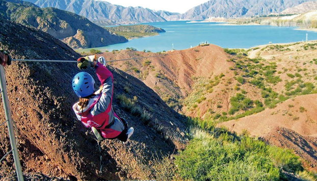 Potrerillos Dam Zipline Tour - Photo 2, Zipline over the Potrerillos Dam