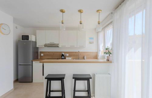 Studio lumineux VUE MER - NEUF entre Monaco-Menton - WIFI - Foto 7