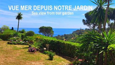 Dans un cadre d'exception, Vue mer panoramique à Agay Côte d'Azur, Village Vacances Cap Esterel, 2 chambres, avec jardin, golf, climatisation, Wifi, 5 piscines - Foto 2, Garden view