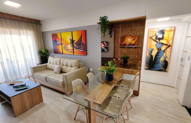 Apartamento 2 suítes lindo e vista mar - Foto 1