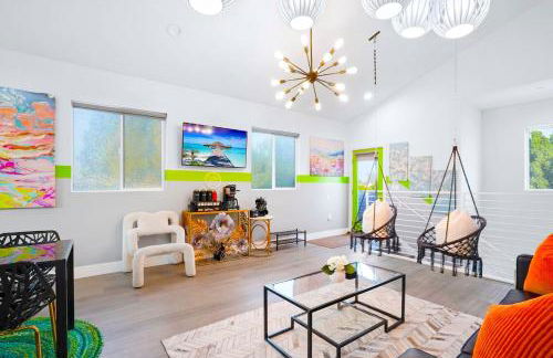 NoHo Hot Tub Home, Sleeps 12, Free Parking, Universal 15m, FIFA World Cup SoFi - Foto 13