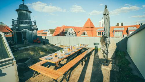 city view - Dachterrasse - privater Parkplatz - Foto 1