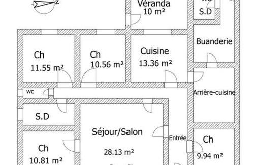 Maison rénovée avec grand jardin, proche des Sables-d'Olonne, 4 chambres, terrasse et Wifi - FR-1-426-187 - Foto 3