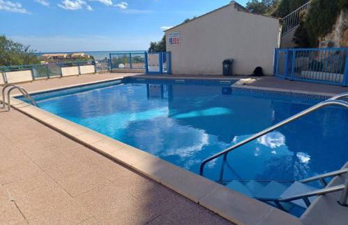 duplex pleine vue mer piscine plage a pied 5 minutes internet parking - Foto 6