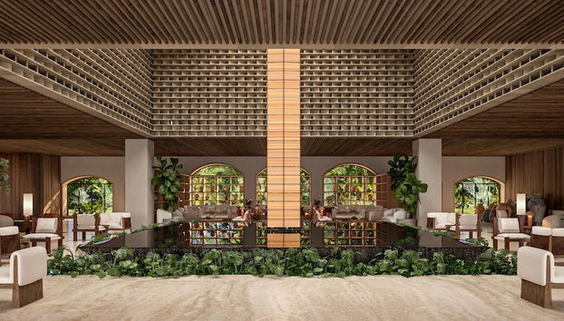 Coin salon dans le hall