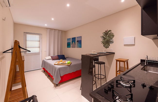 ESTUDIO MAR'BELLA 100M PRAIA, COM COZINHA E ESTACIONAMENTO - Foto 1