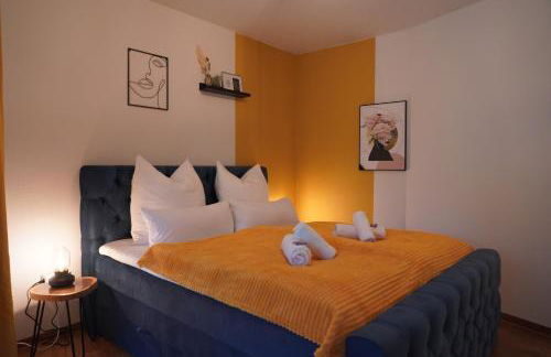 Design-Apartment I direkt im Zentrum von Bad Krozingen I Boxspring I Terrasse mit Garten & direktem Parkplatz I Boxspring I Nespresso - Foto 2