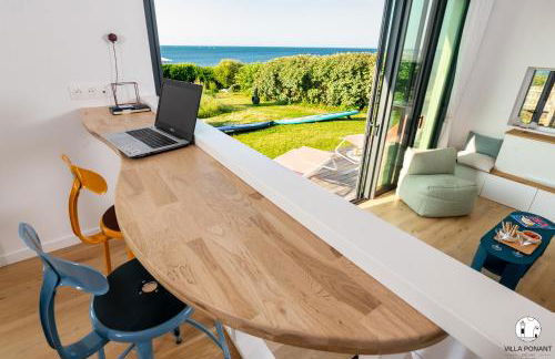 Villa Ponant 5 étoiles à Doëlan, piscine face mer - Foto 16