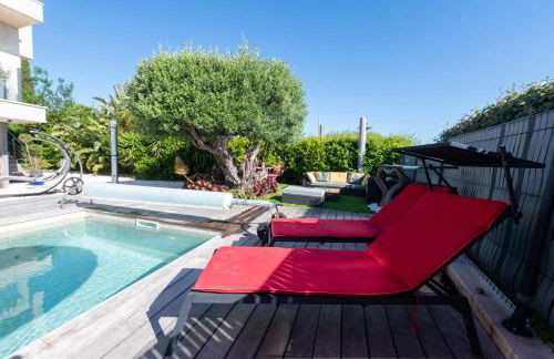 SUPERBE VILLA VUE MER JUSQU'A 14 COUCHAGES La LONDE LES MAURES Entre HYERES et Le LAVANDOU 4 Etoiles PISCINE CHAUFFEE - Foto 11