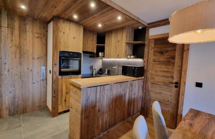 Arcs 1950 Appartement Luxe type chalet 5 à 7 personnes Vue imprenable sur le Montblanc skis aux pieds - Photo 19